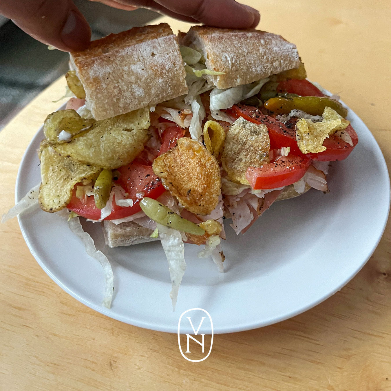 Kalkon & Mortadella Club Sandwich av Rizwan Qadery