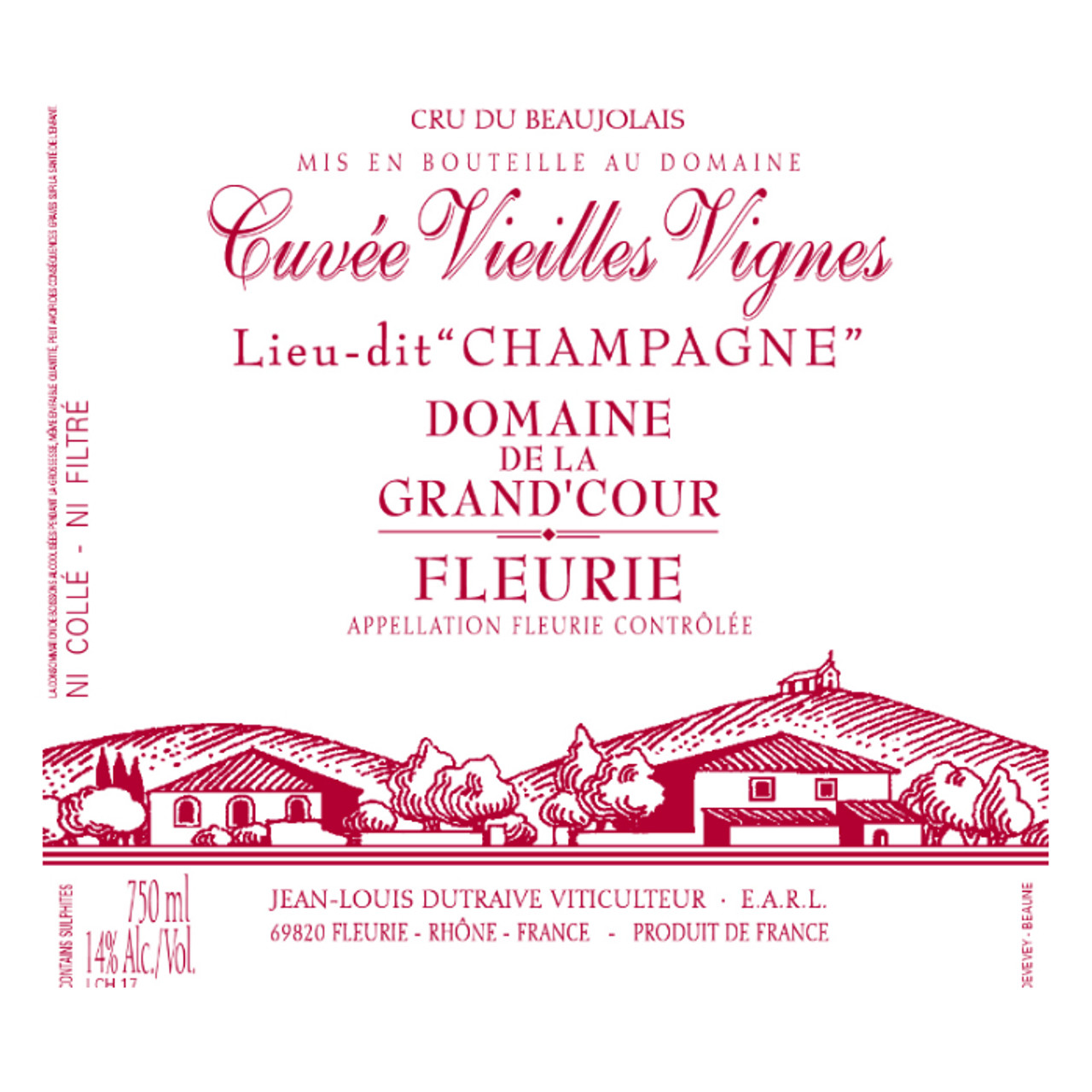 Fleurie 'Cuvée Vieilles Vignes Lieu-dit Champagne' 2023